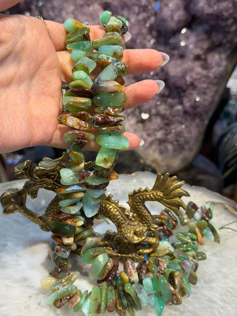 Superb Chrysoprase Freeform 15-18mm gemstones