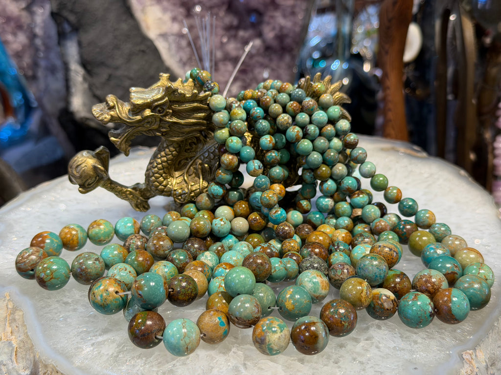 Turquoise graduated 4-14mm matrix gemstones