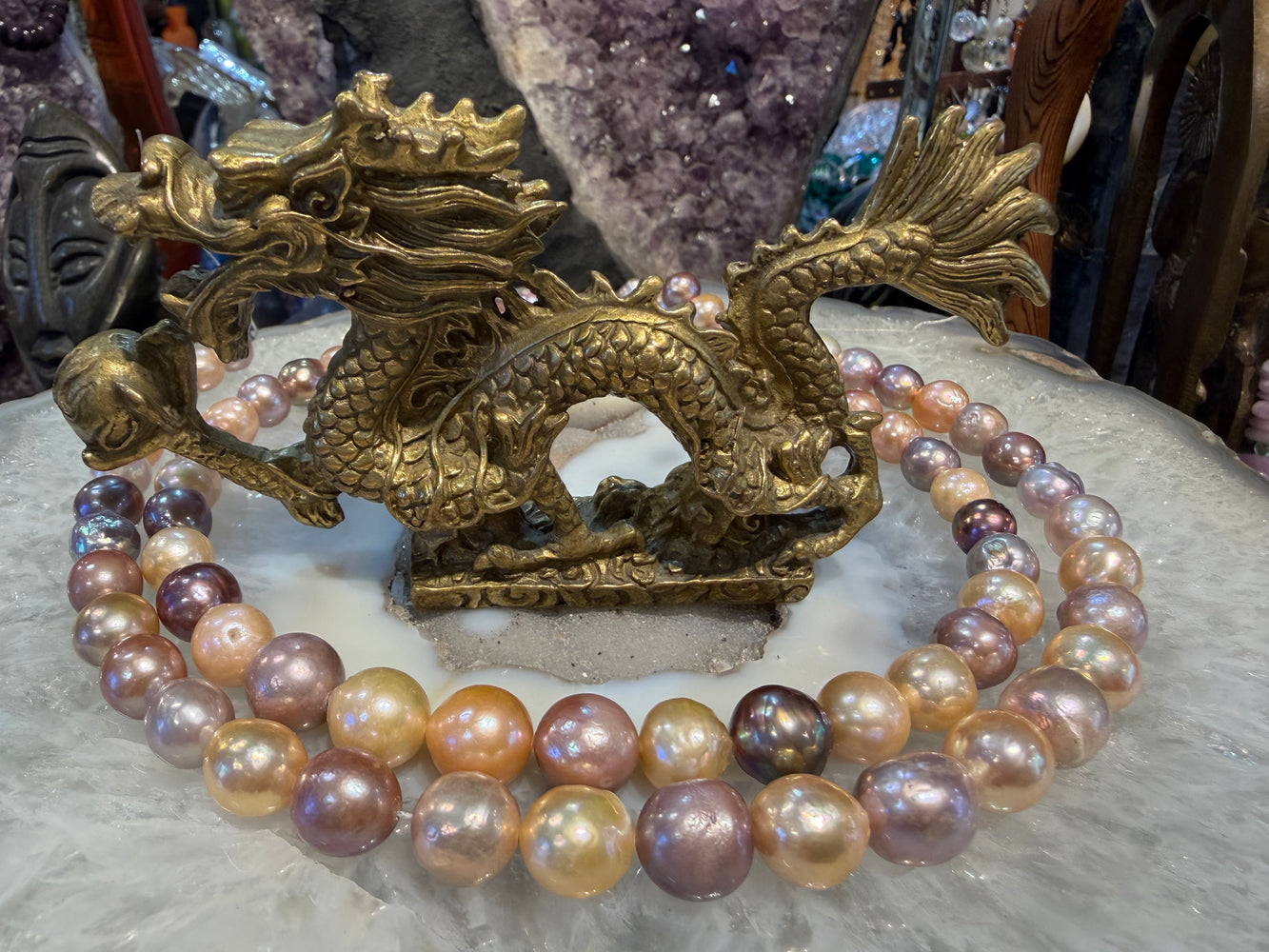 Stunning Edison 10-11mm natural freshwater pearls beads