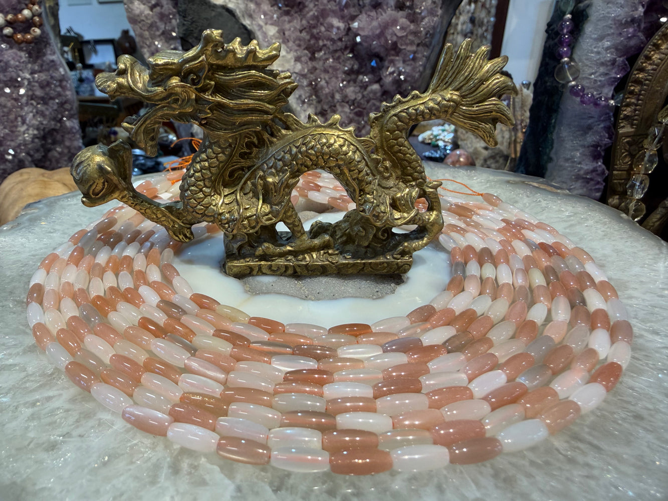 Superb Moonstone mix oval 10mm gemstone beads