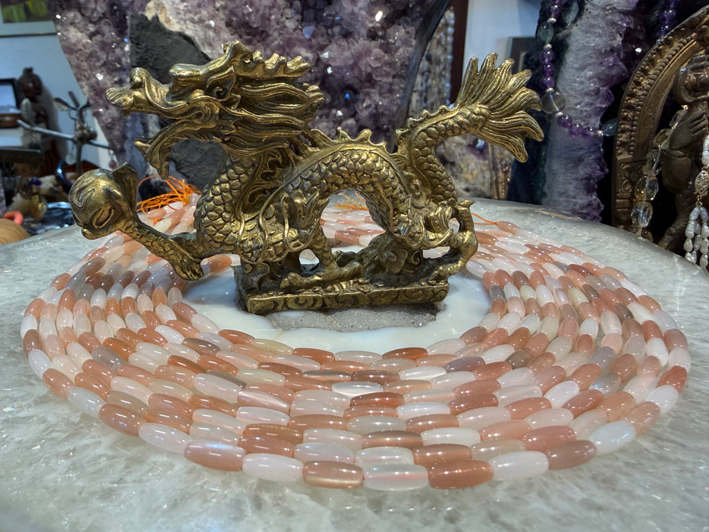 Superb Moonstone mix oval 10mm gemstone beads