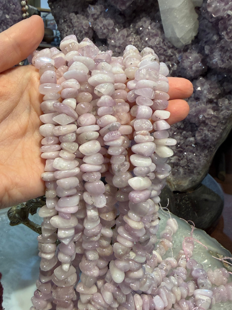 Kunzite nugget 8-13mm gemstones beads