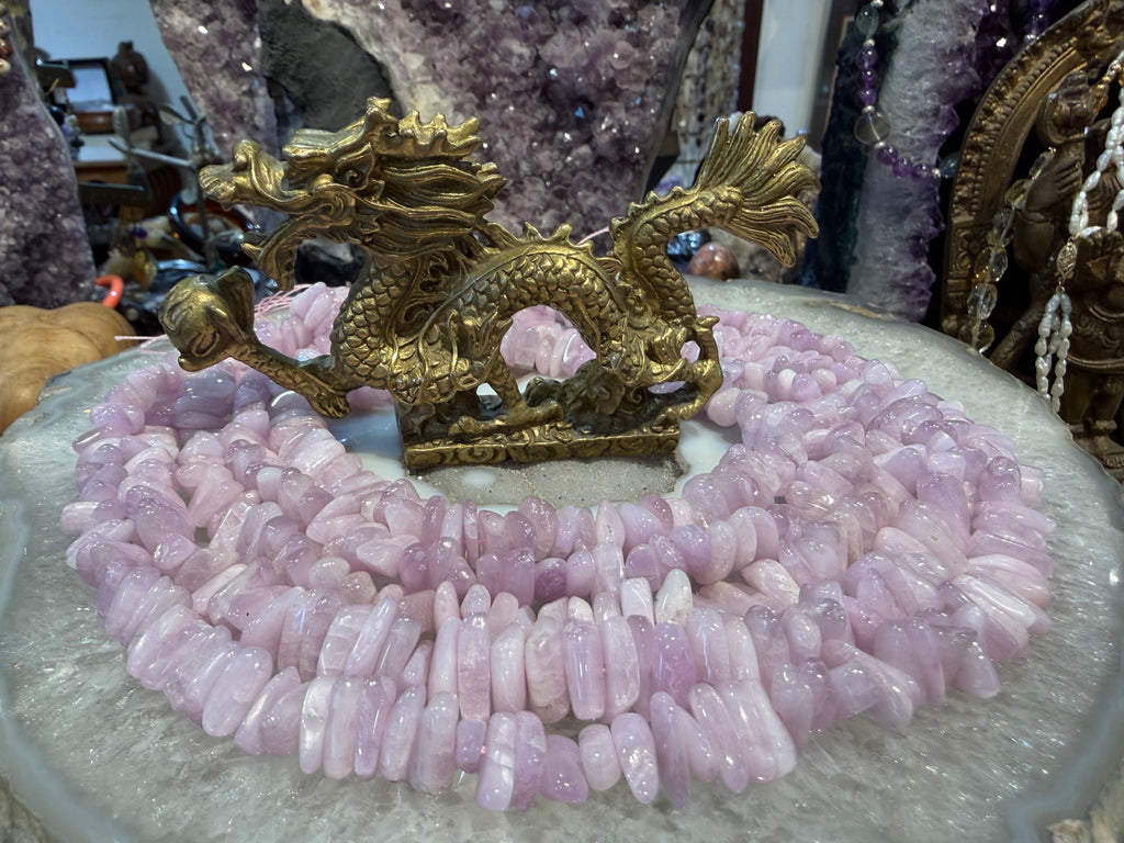 Superb kunzite nugget 10-12mm gemstones beads