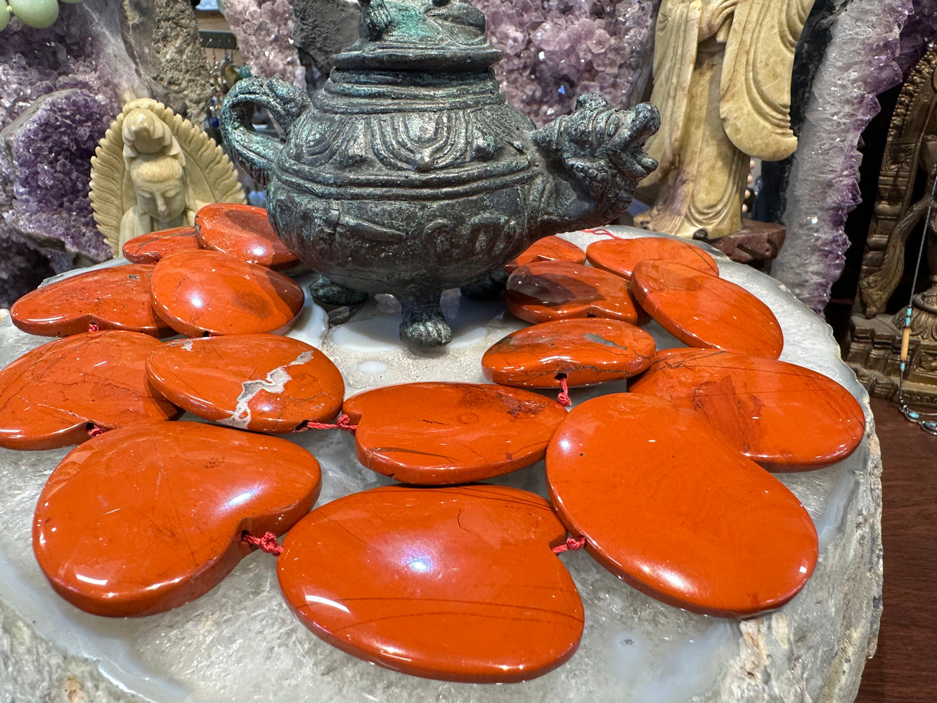 Huge red jasper 25-50mm gemstone beads