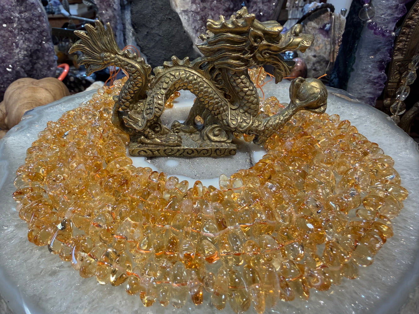 Citrine gemmy nugget 12-14mm gemstone beads