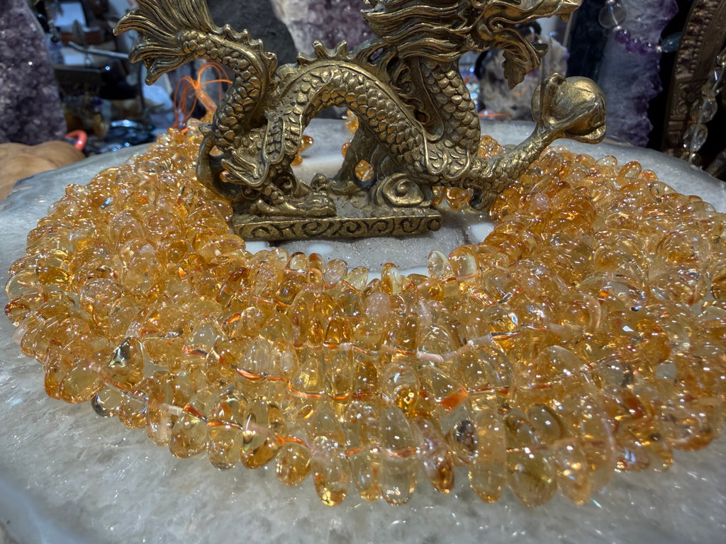 Citrine gemmy nugget 12-14mm gemstone beads
