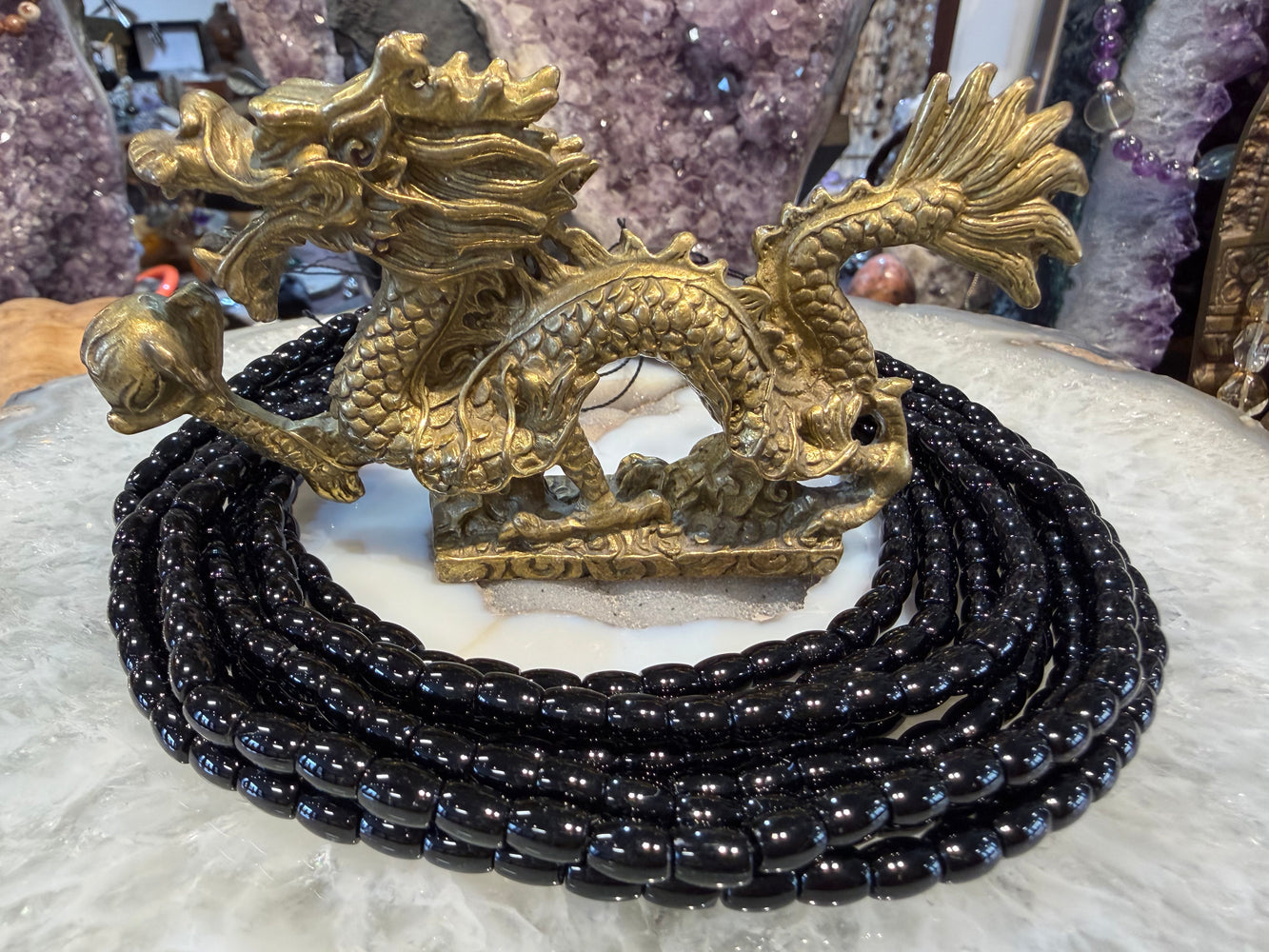 Black tourmaline oval 7mm gemstone