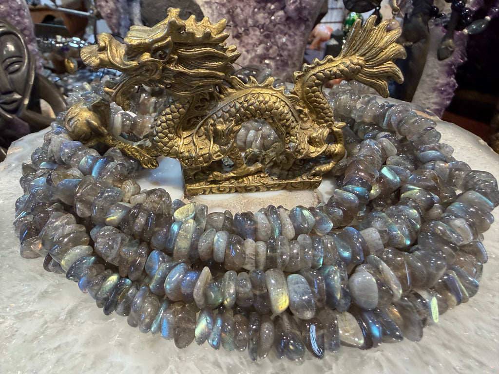 Labradorite flash nugget 10-13mm gemstone beads
