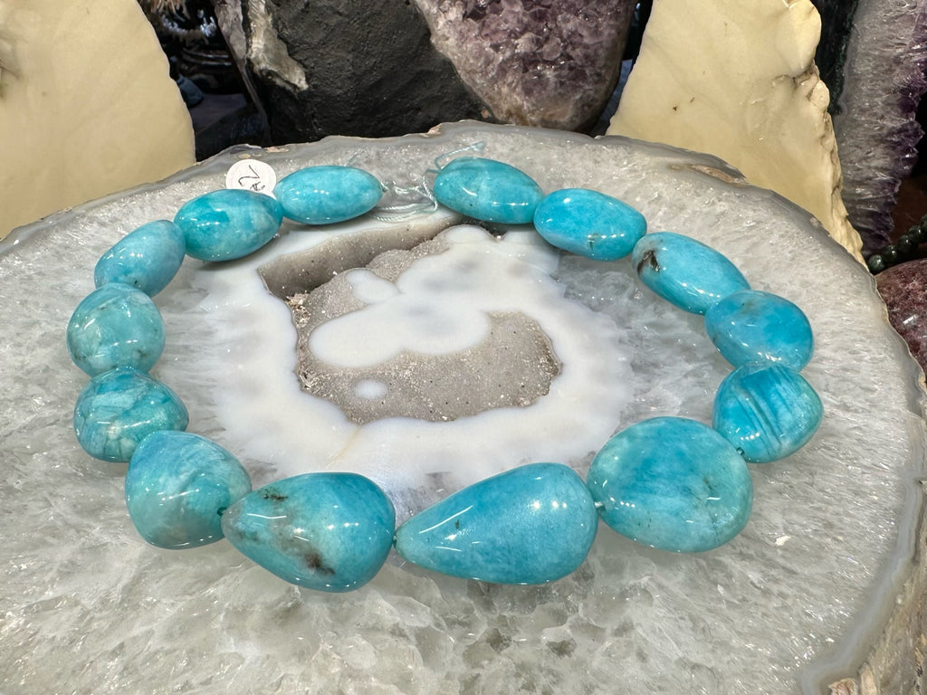 Large Natural Peruvian Amazonite Nugget Gemstone Beads #2