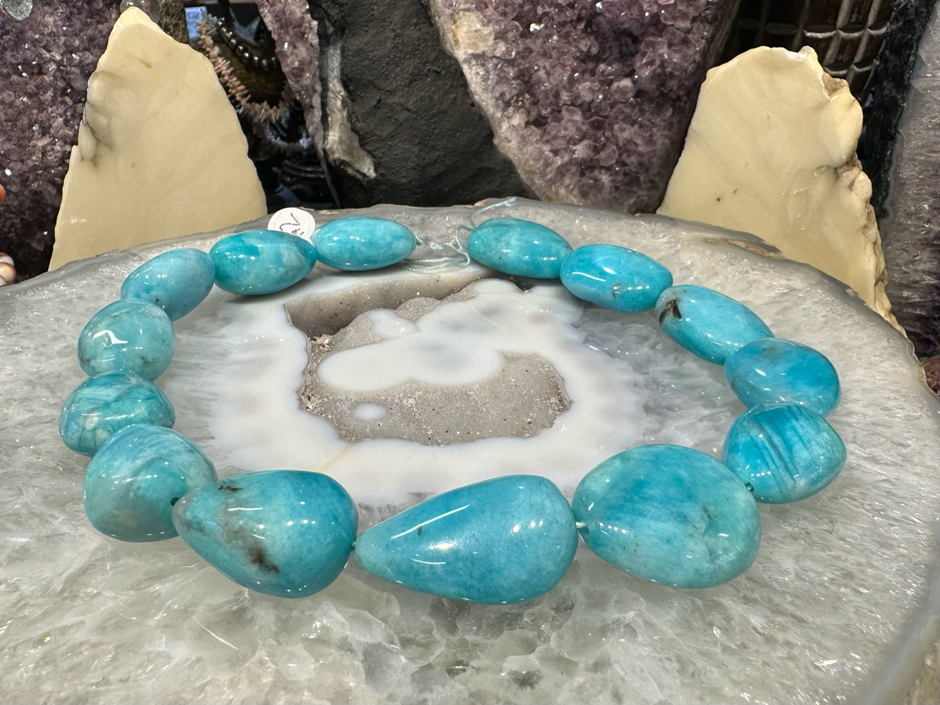 Large Natural Peruvian Amazonite Nugget Gemstone Beads #2
