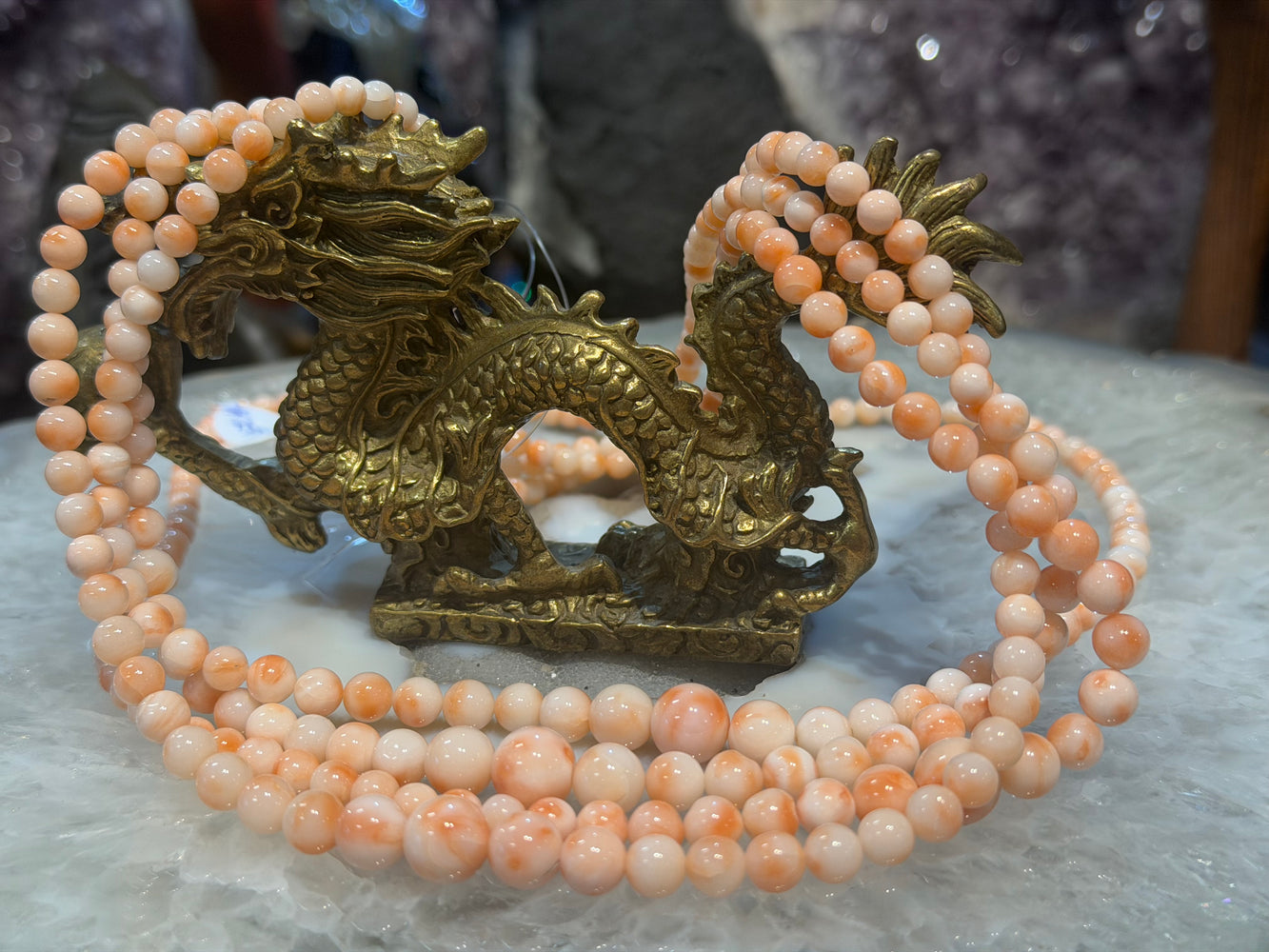Beautiful Angelskin coral 4-9mm graduated