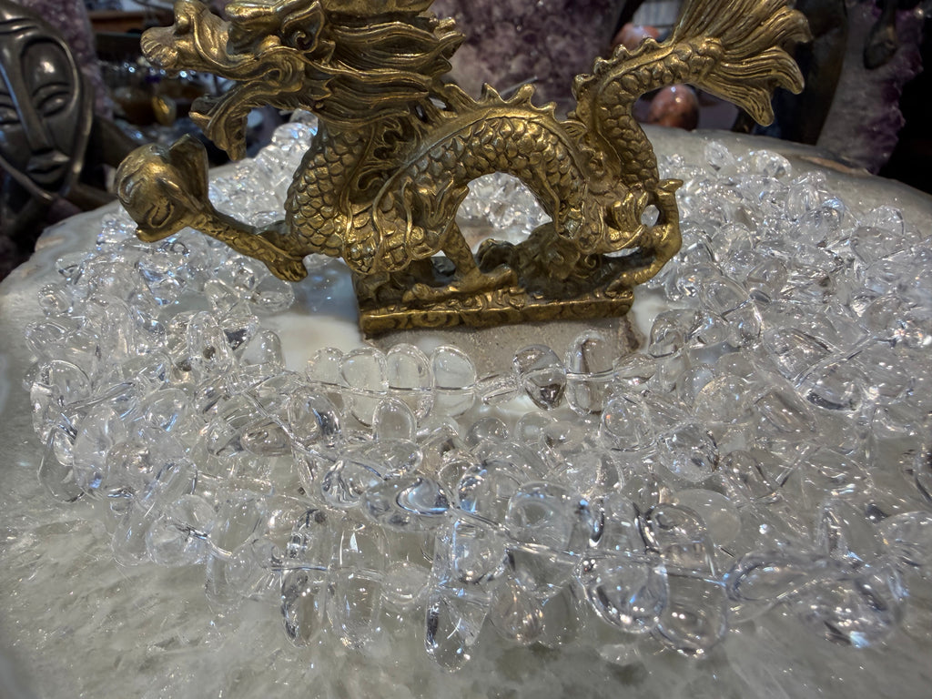 Quartz center drill 14-18mm gemstone beads