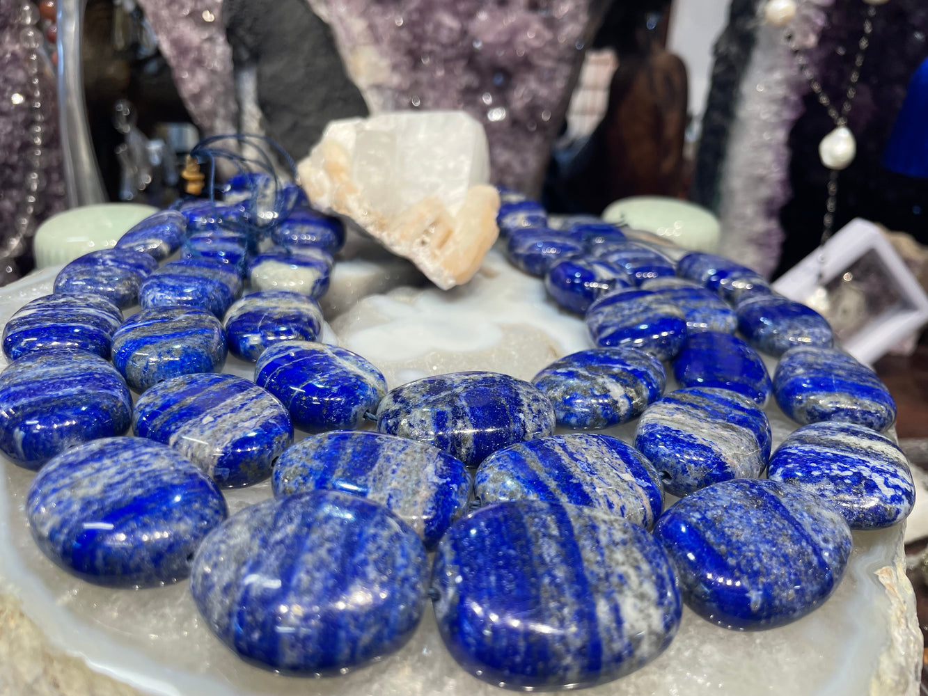 Lapis Lazuli Twist Tube Beads 13 inch 27 pieces – The Bead Traders