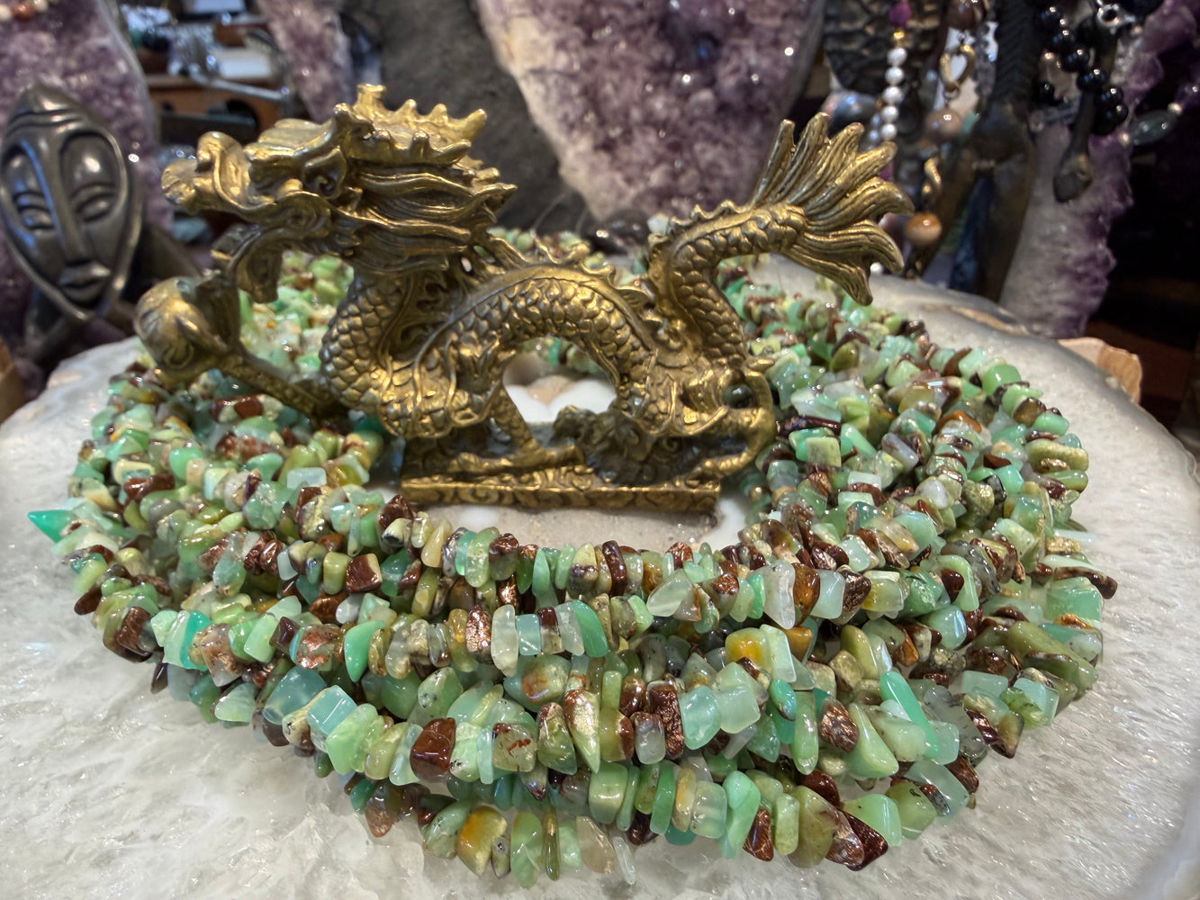 Chrysoprase chip 5-10mm gemstones beads