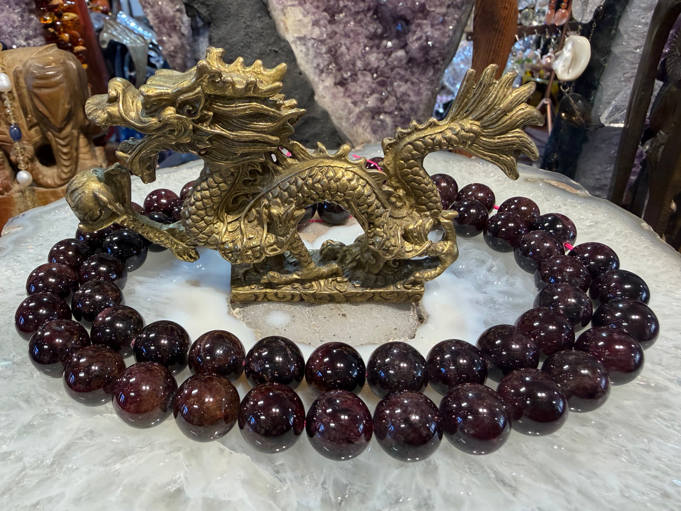 Garnet deep 15mm gemstones