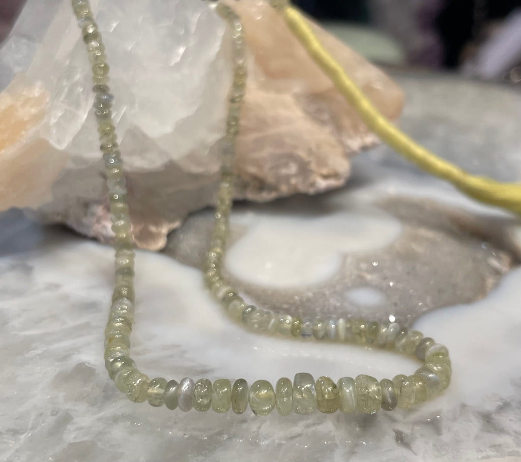 Rare Chrysoberyl 2.5-4.5mm smooth rondelles graduated gemstones beads