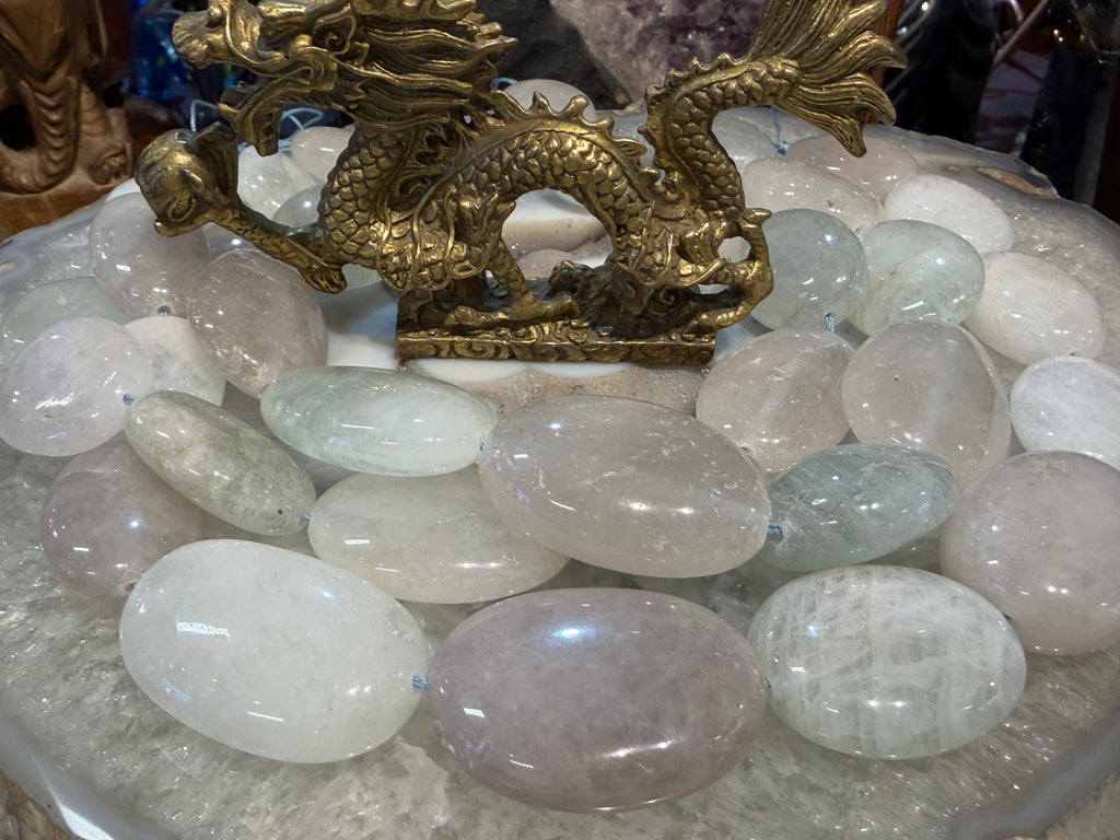 Huge beryl tumble 32-37mm gemstone