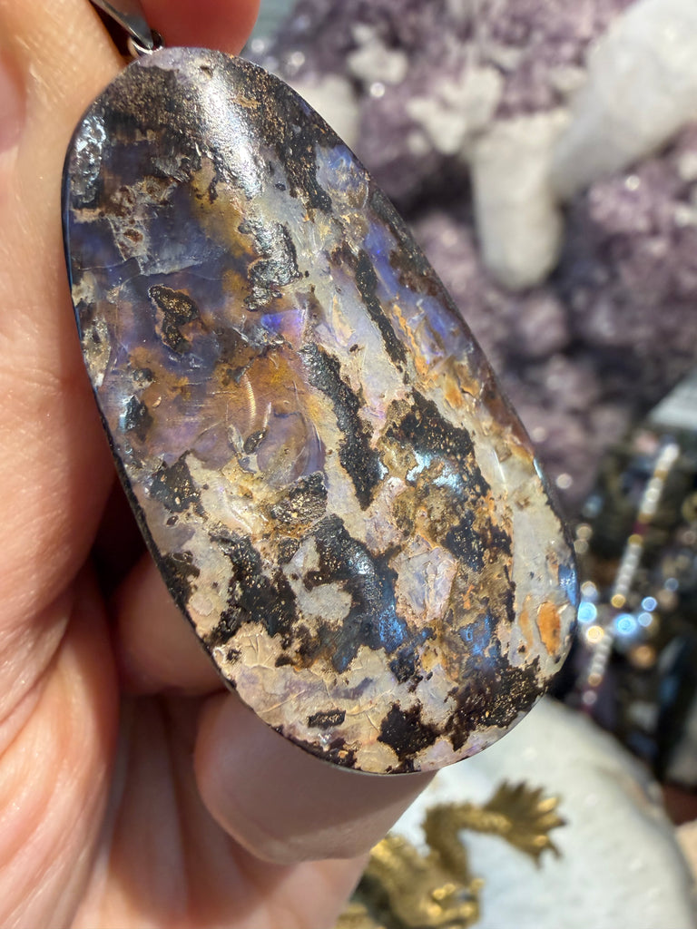 Boulder opal  49x26mm pendant