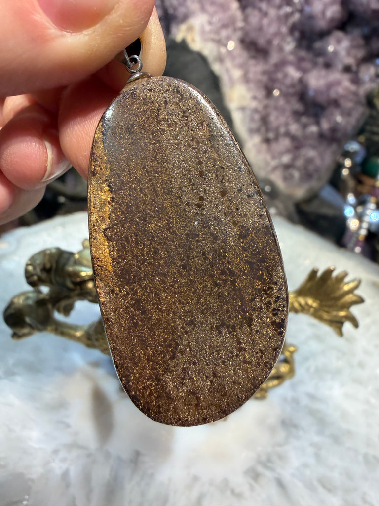 Boulder opal  49x26mm pendant