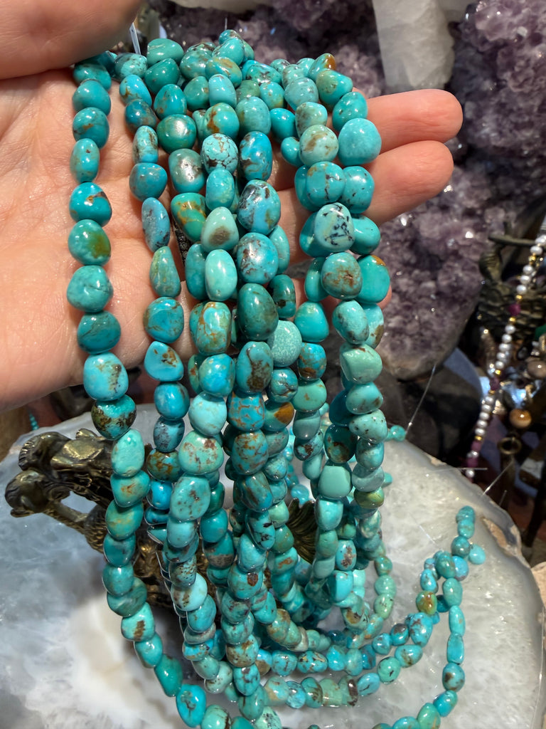 Turquoise nugget 8-10mm gemstone