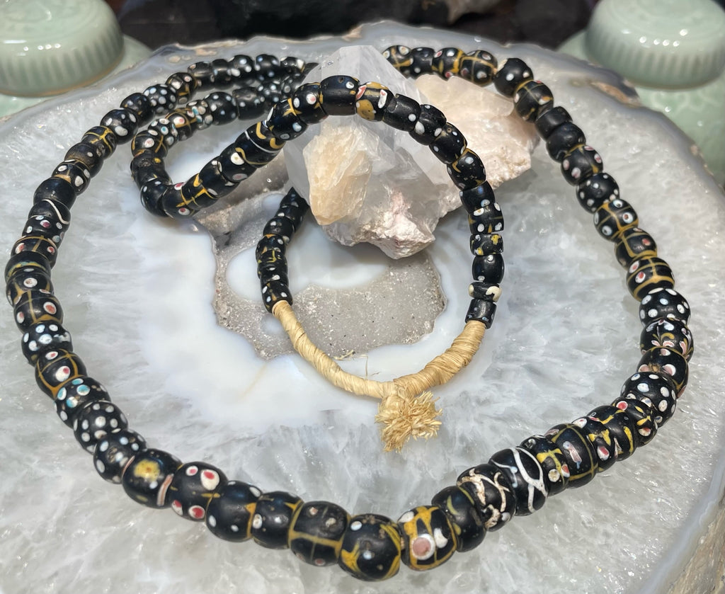 Vintage African Black Trade Beads