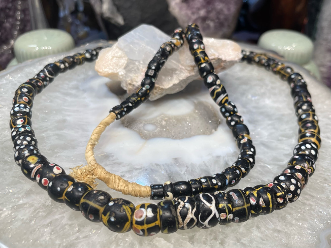 Vintage African Black Trade Beads