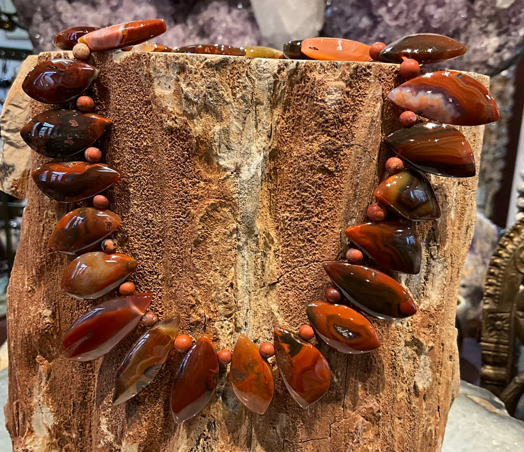 Superb Red condor agate top drilled gemstone pendant beads