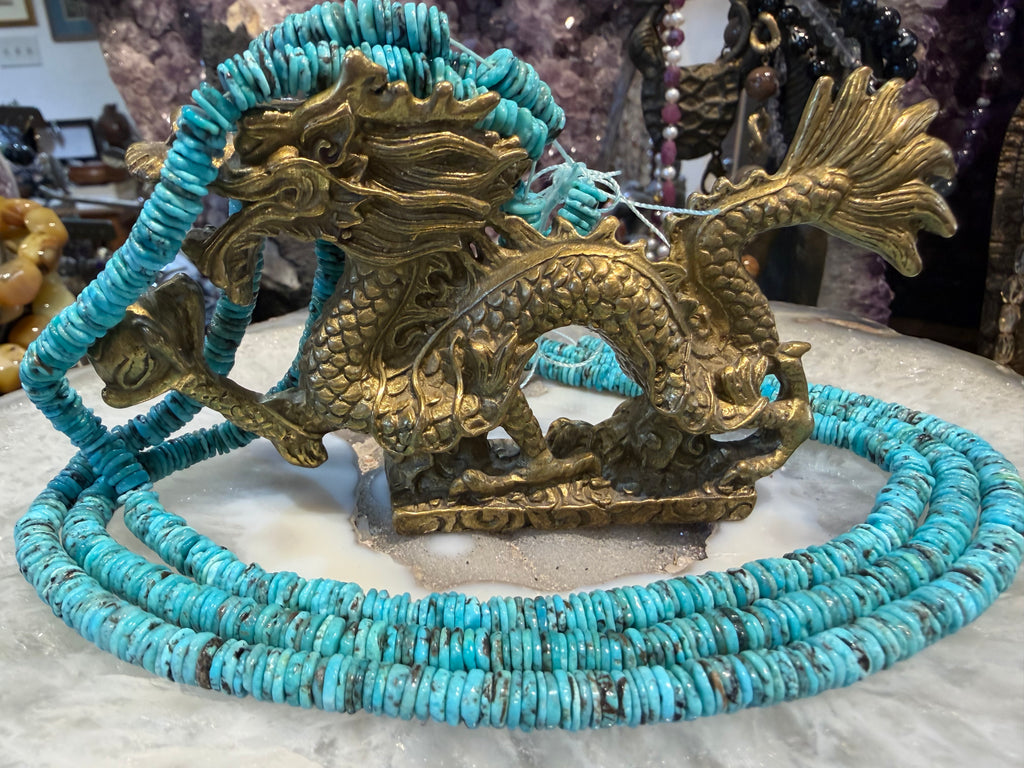 Beautiful Turquoise heishi 6mm gemstone