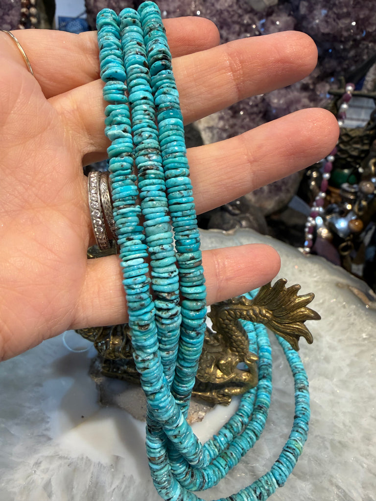 Beautiful Turquoise heishi 6mm gemstone