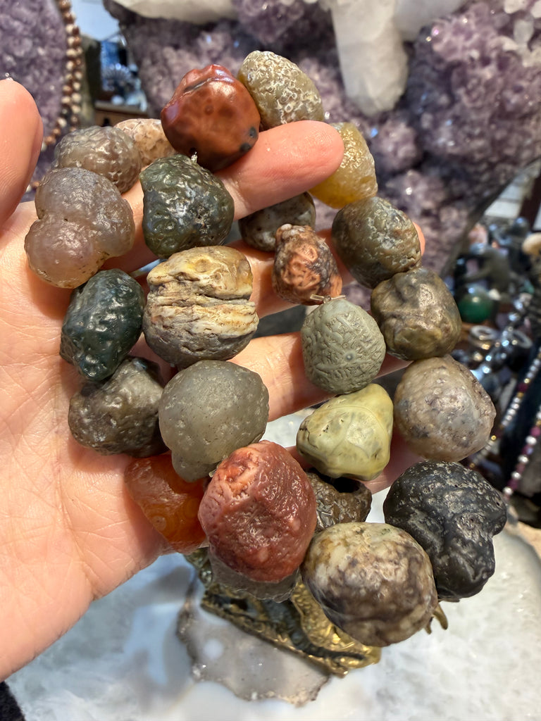 Gobi desert agate 16-20mm gemstone bracelets