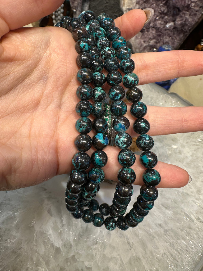 Beautiful Shattuckite 8mm gemstones beads