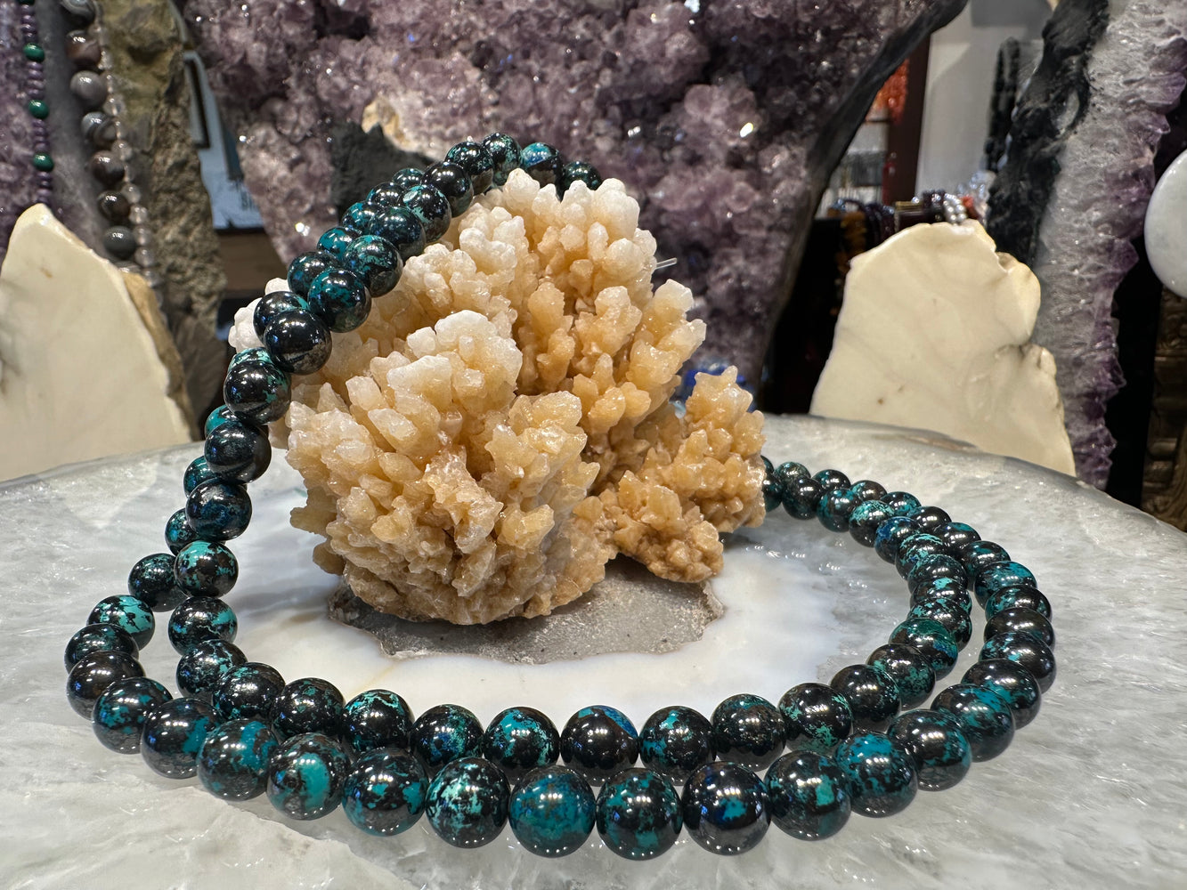 Beautiful Shattuckite 8mm gemstones beads