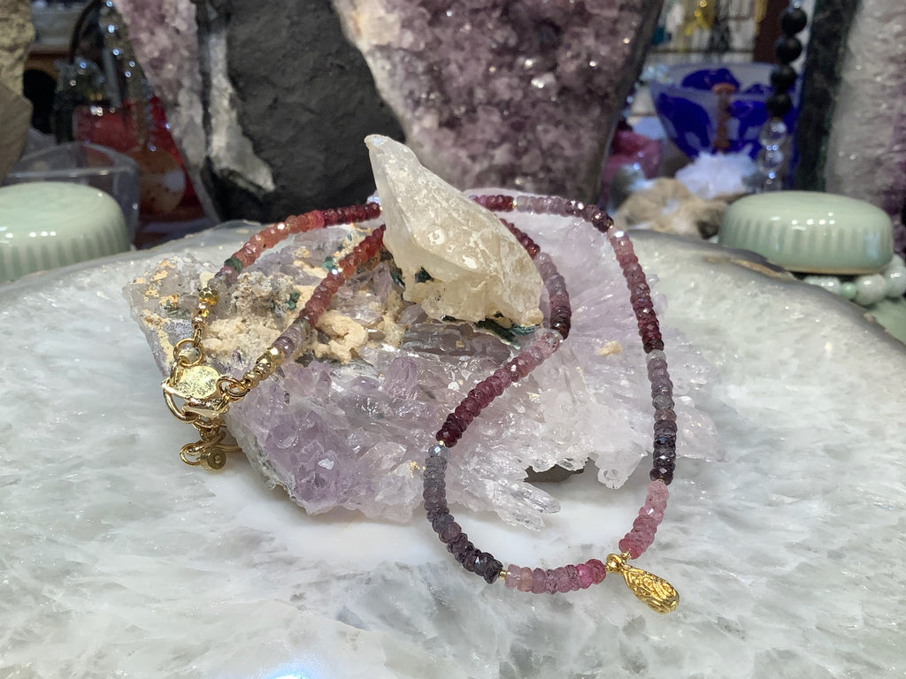 Sparkling Multicolor Spinel Gemstone Necklace