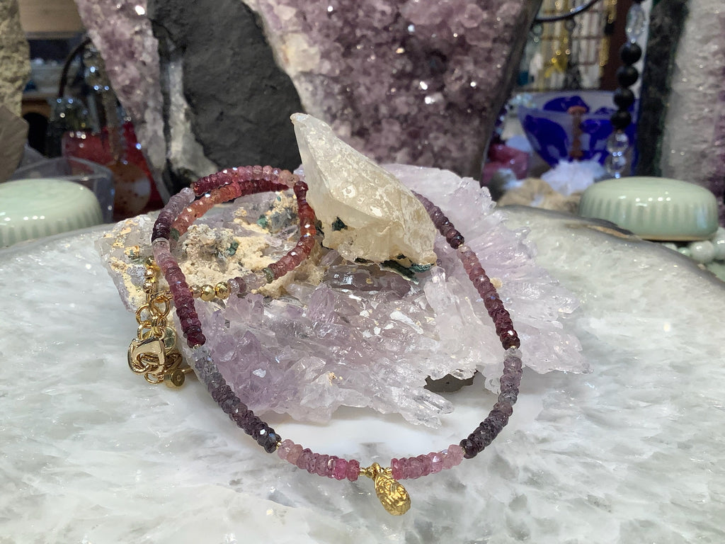 Sparkling Multicolor Spinel Gemstone Necklace