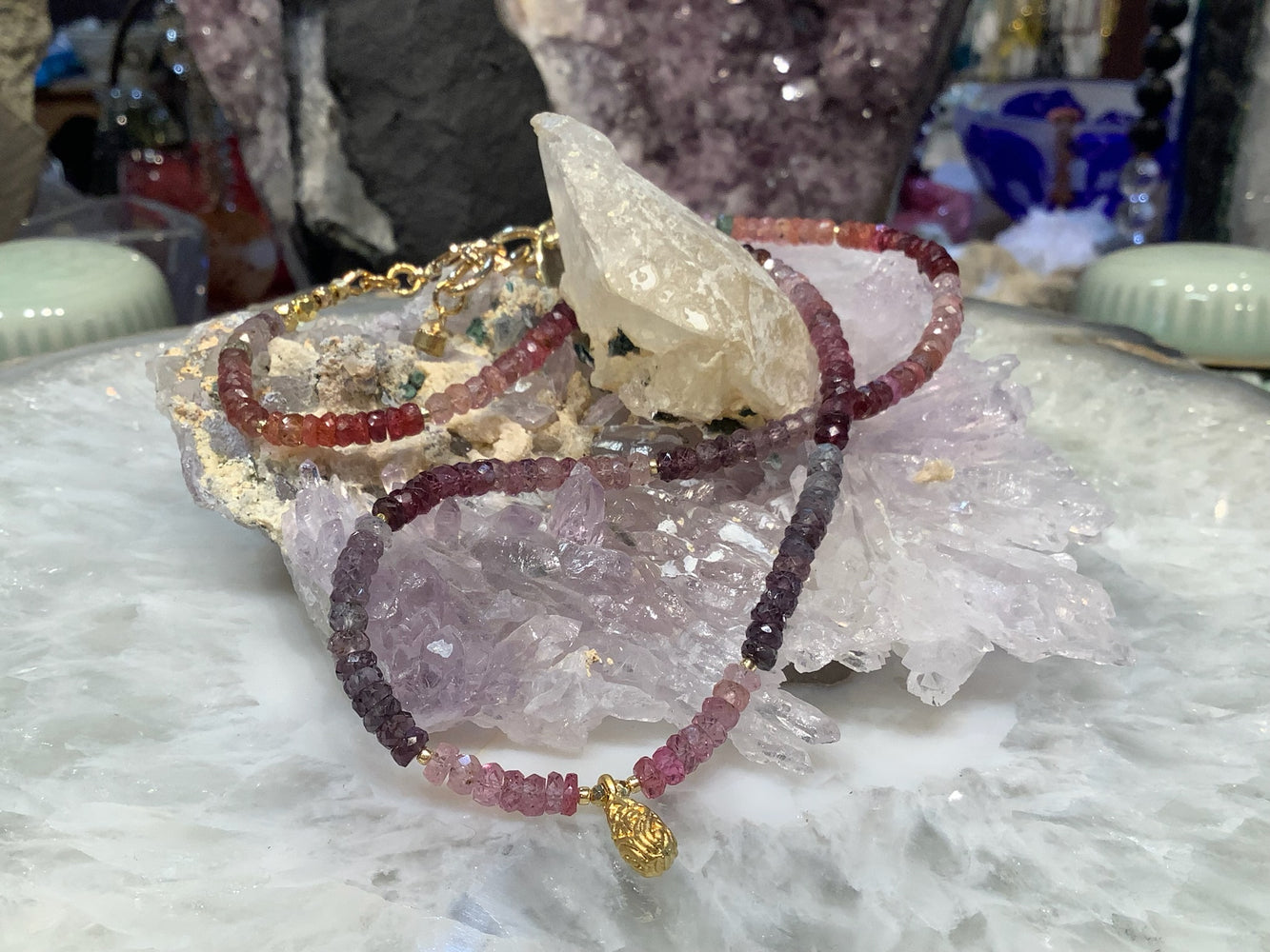 Sparkling Multicolor Spinel Gemstone Necklace