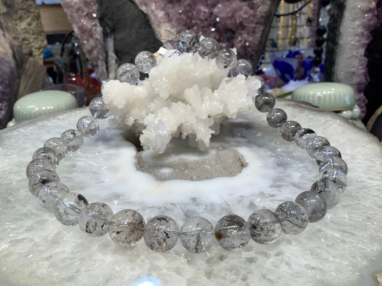 12mm Herkimer Quartz Diamond Gemstone Beads