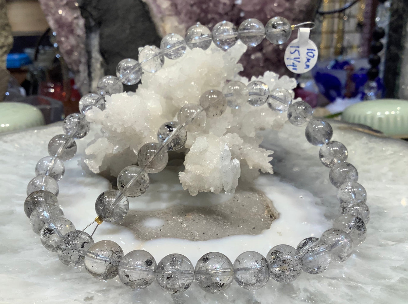 10mm Herkimer Quartz Diamond Gemstone Beads