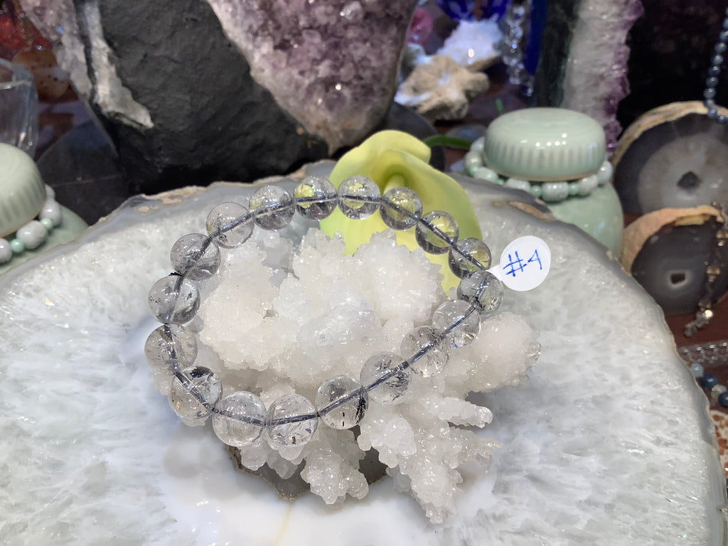 Natural Herkimer Quartz Diamond 12mm gemstone bracelet #4