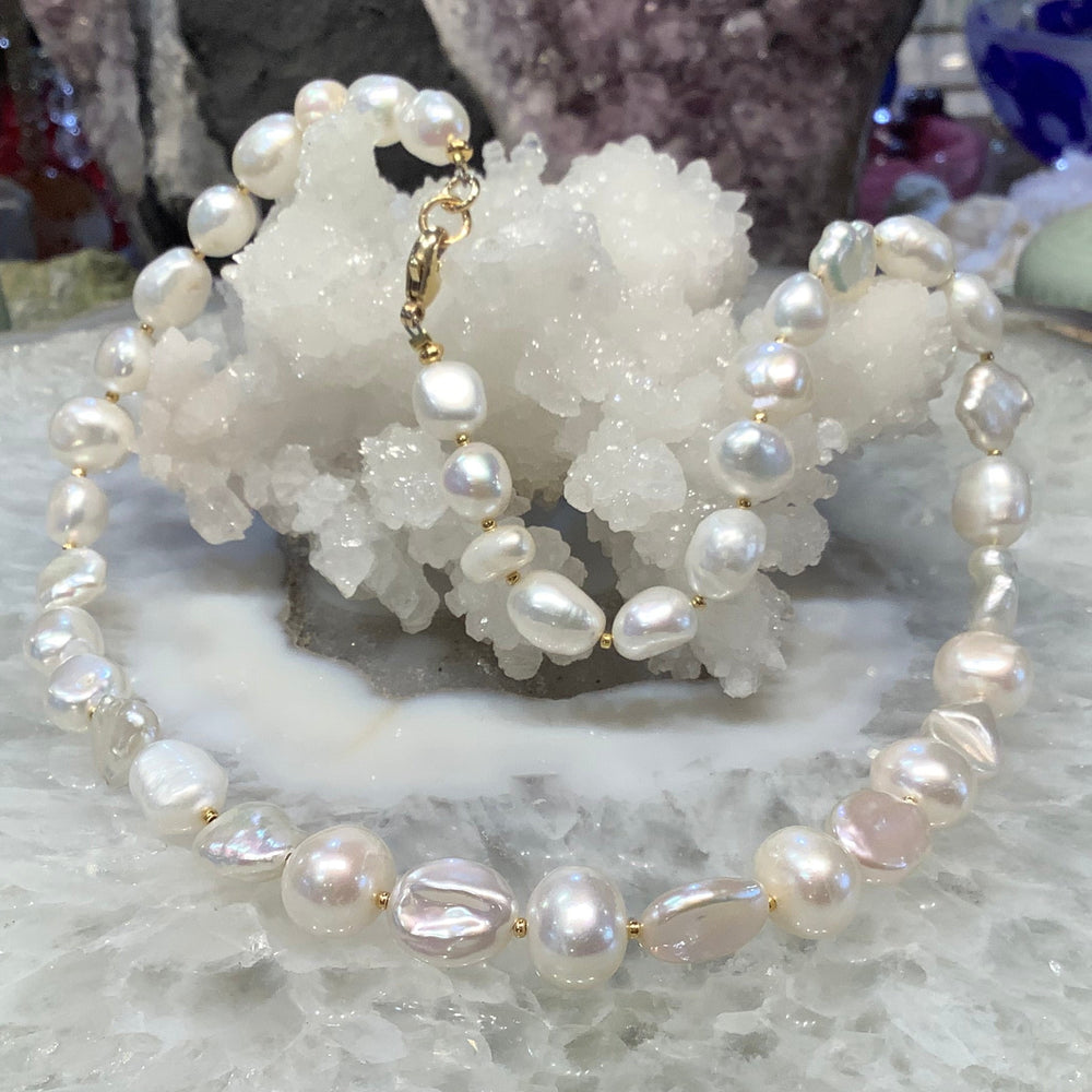 Beautiful White Freshwater Pearl Necklace