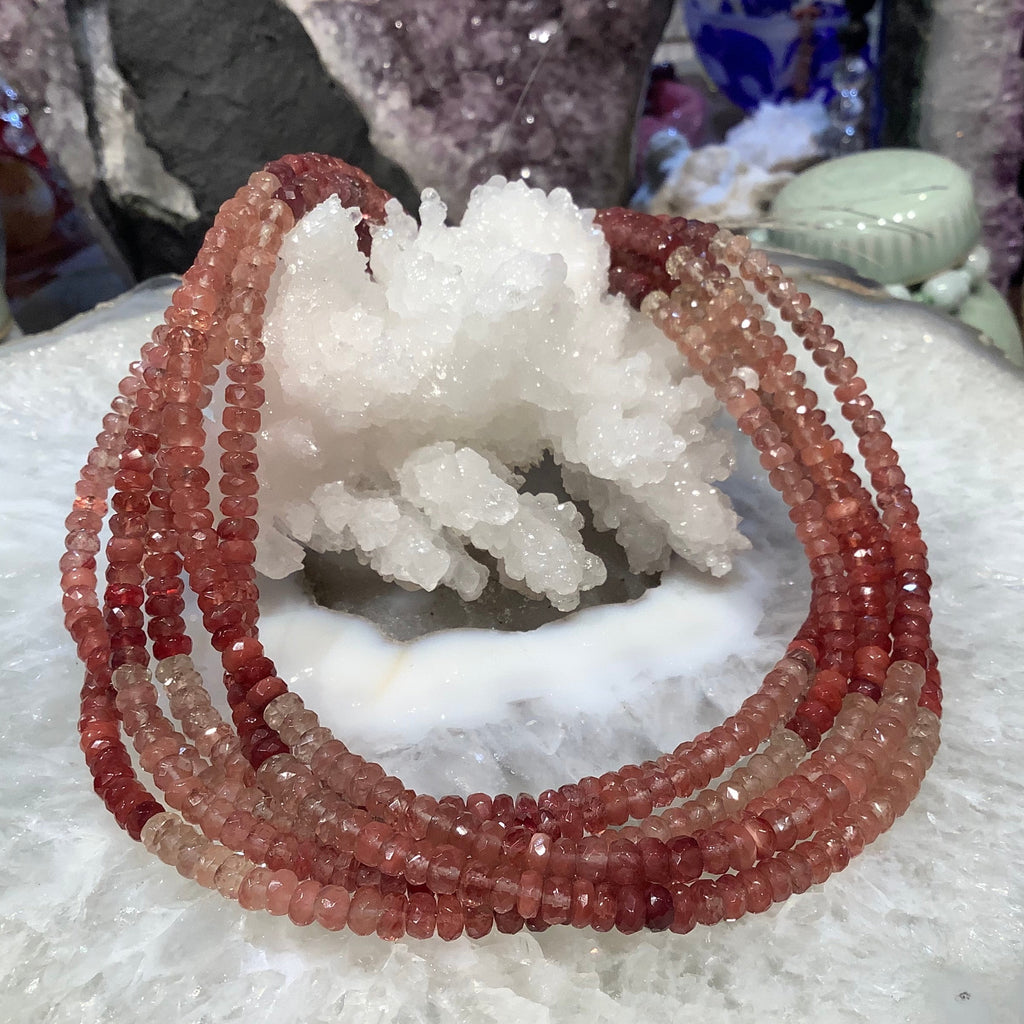 5mm Andesine Labradorite Faceted Gemstone Rondelle Beads