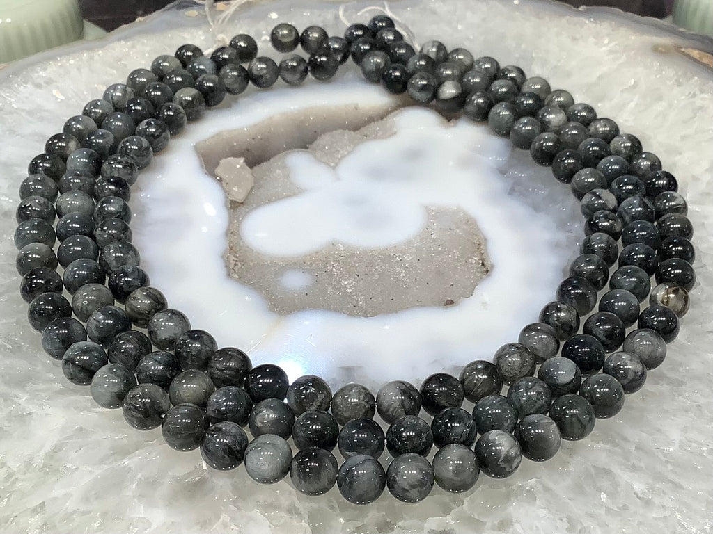 Hawks eye 8mm gemstone beads