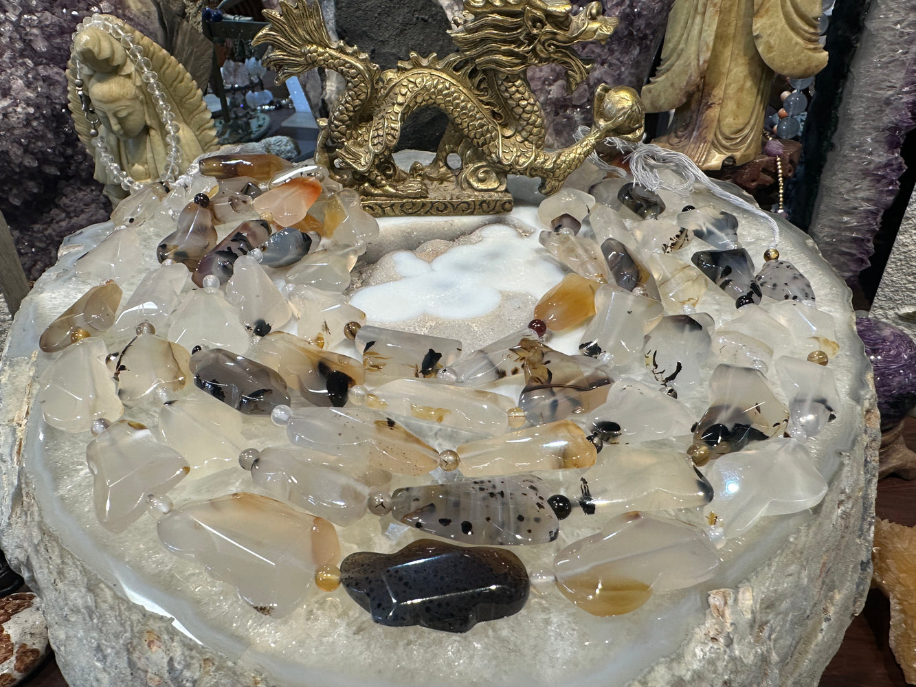 Montana moss agate cloud gemstones