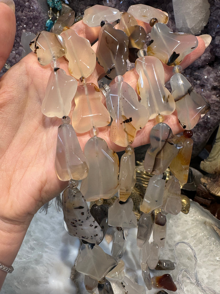 Montana moss agate cloud gemstones