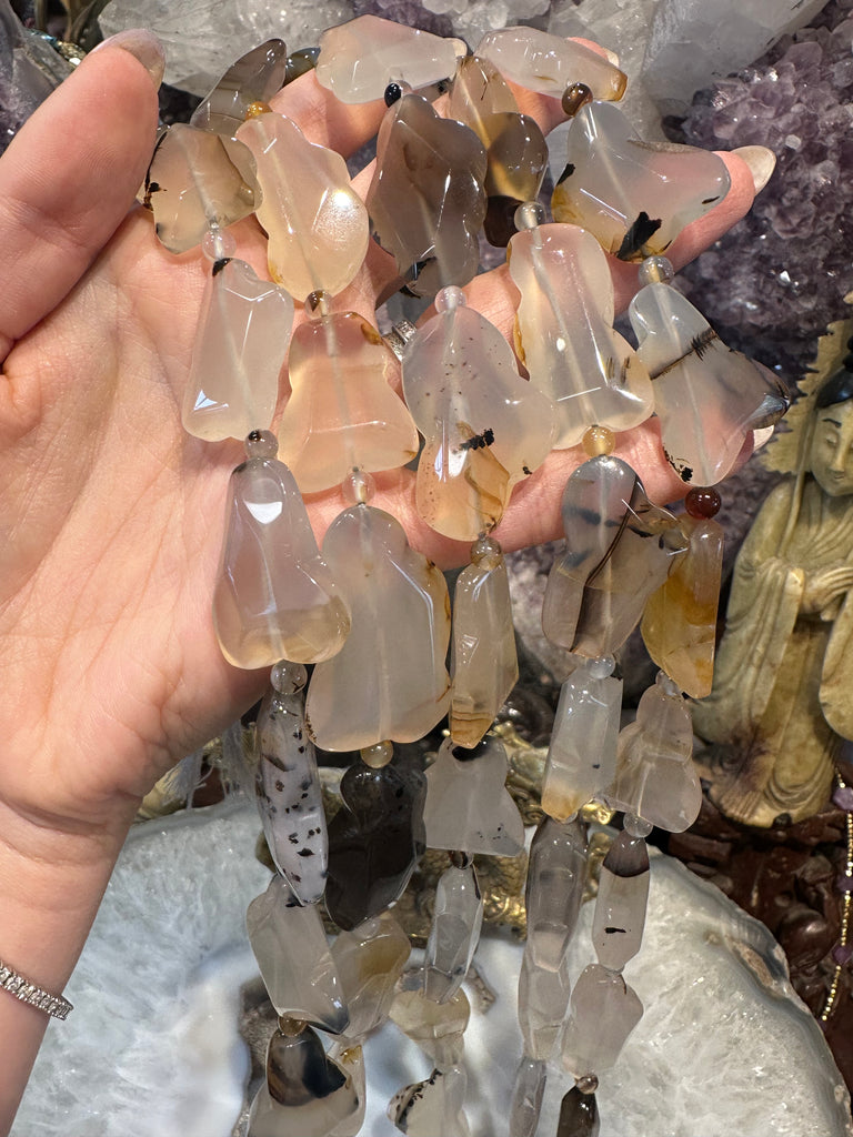 Montana moss agate cloud gemstones