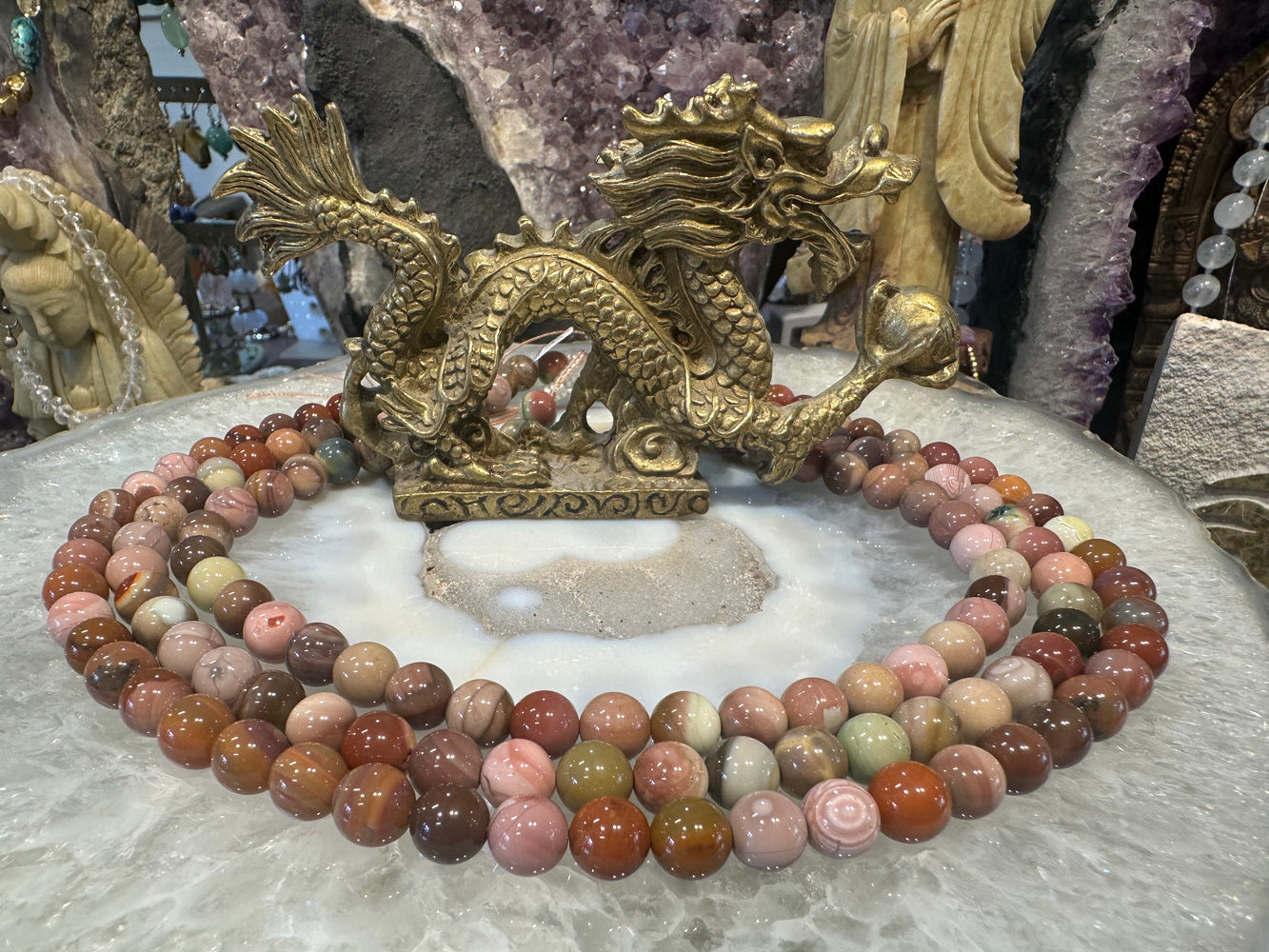 Royal Imperial jasper 9mm gemstones
