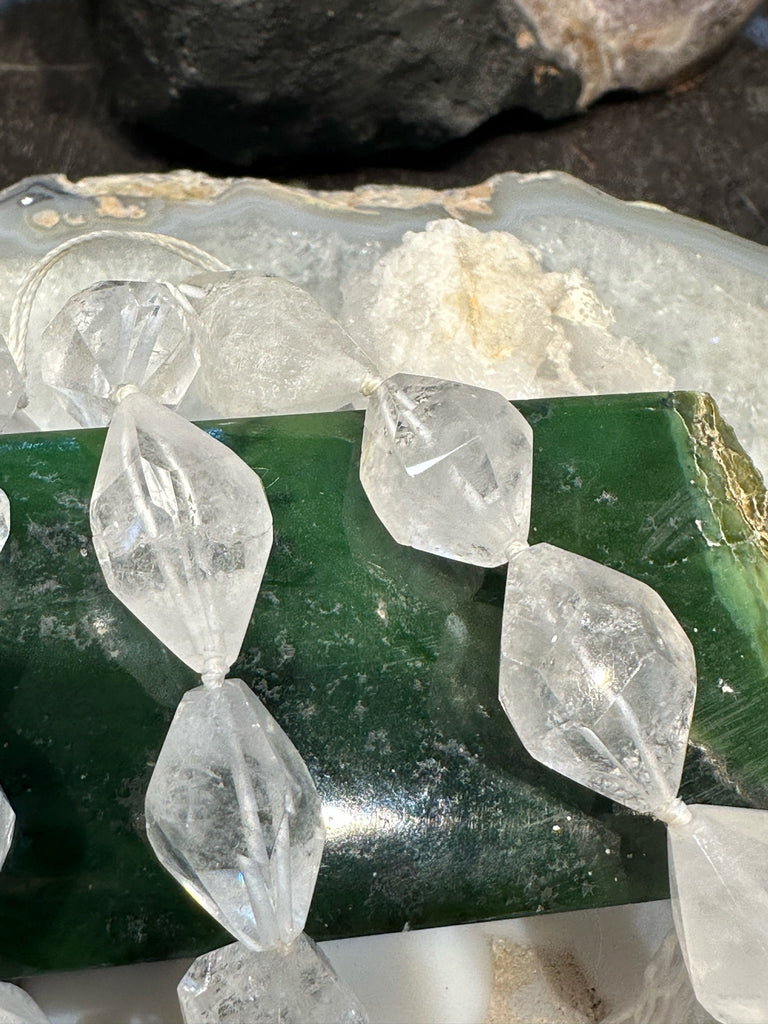 Rare One of A Kind Hollandite star Quartz faceted gemstone Beads