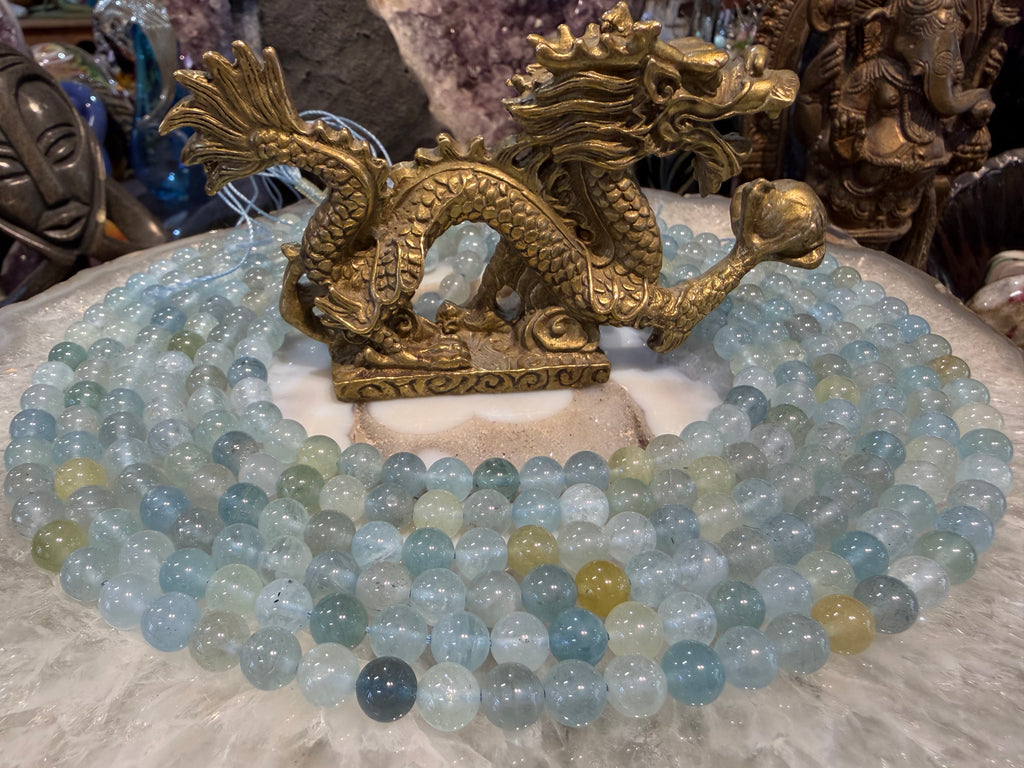 Beautiful Aquamarine 8mm gemstones