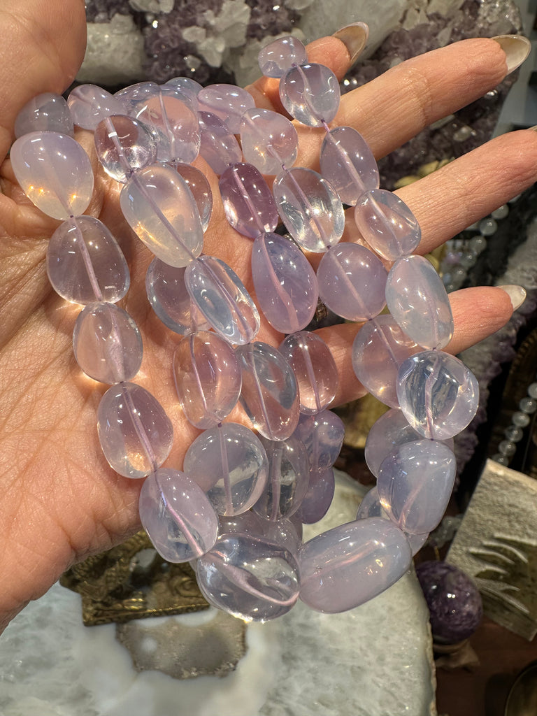 Stunning Lavender moon quartz 12-20mm nuggets