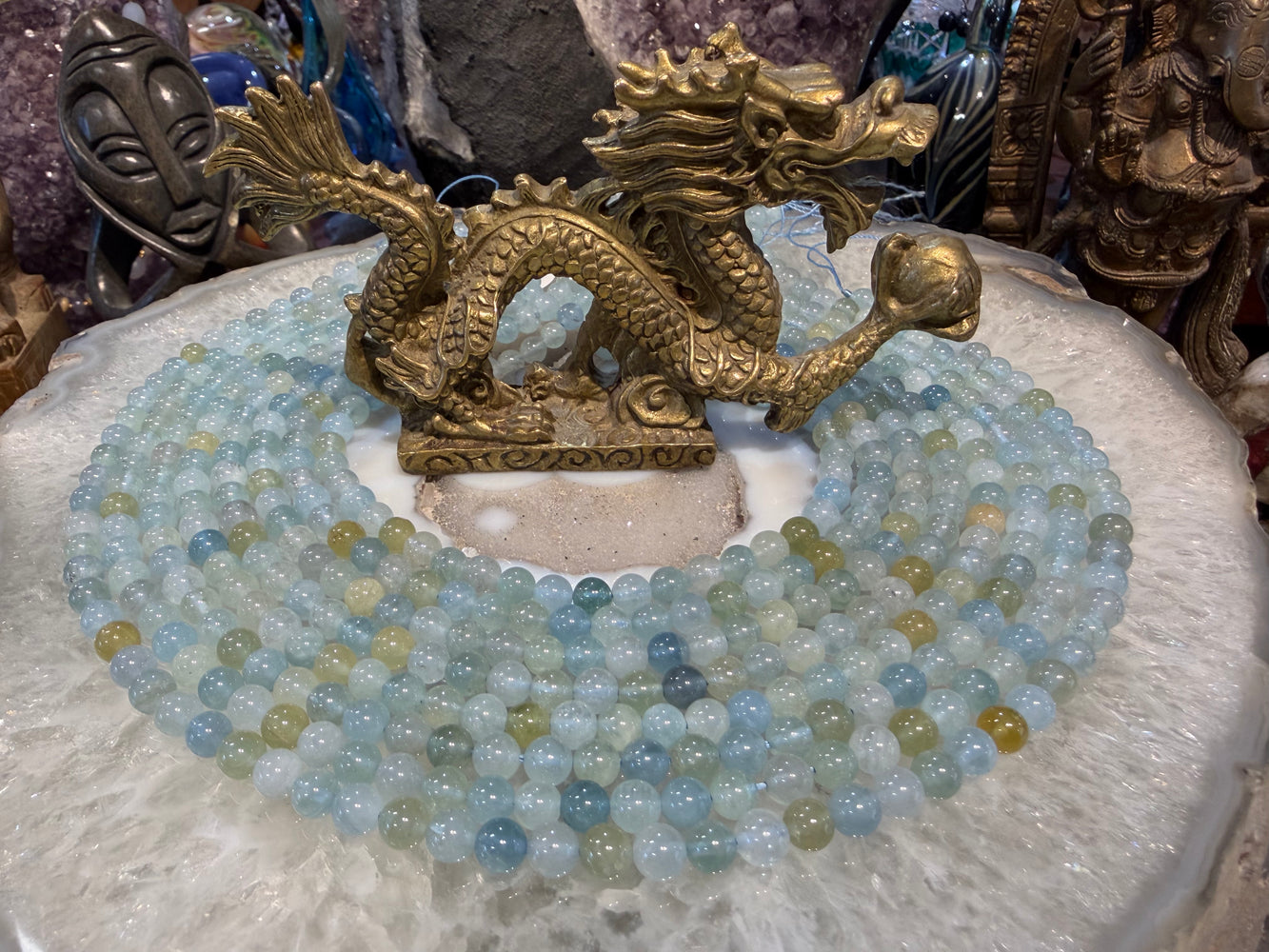 Beautiful Aquamarine 6mm gemstones