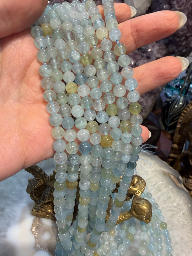 Beautiful Aquamarine 6mm gemstones